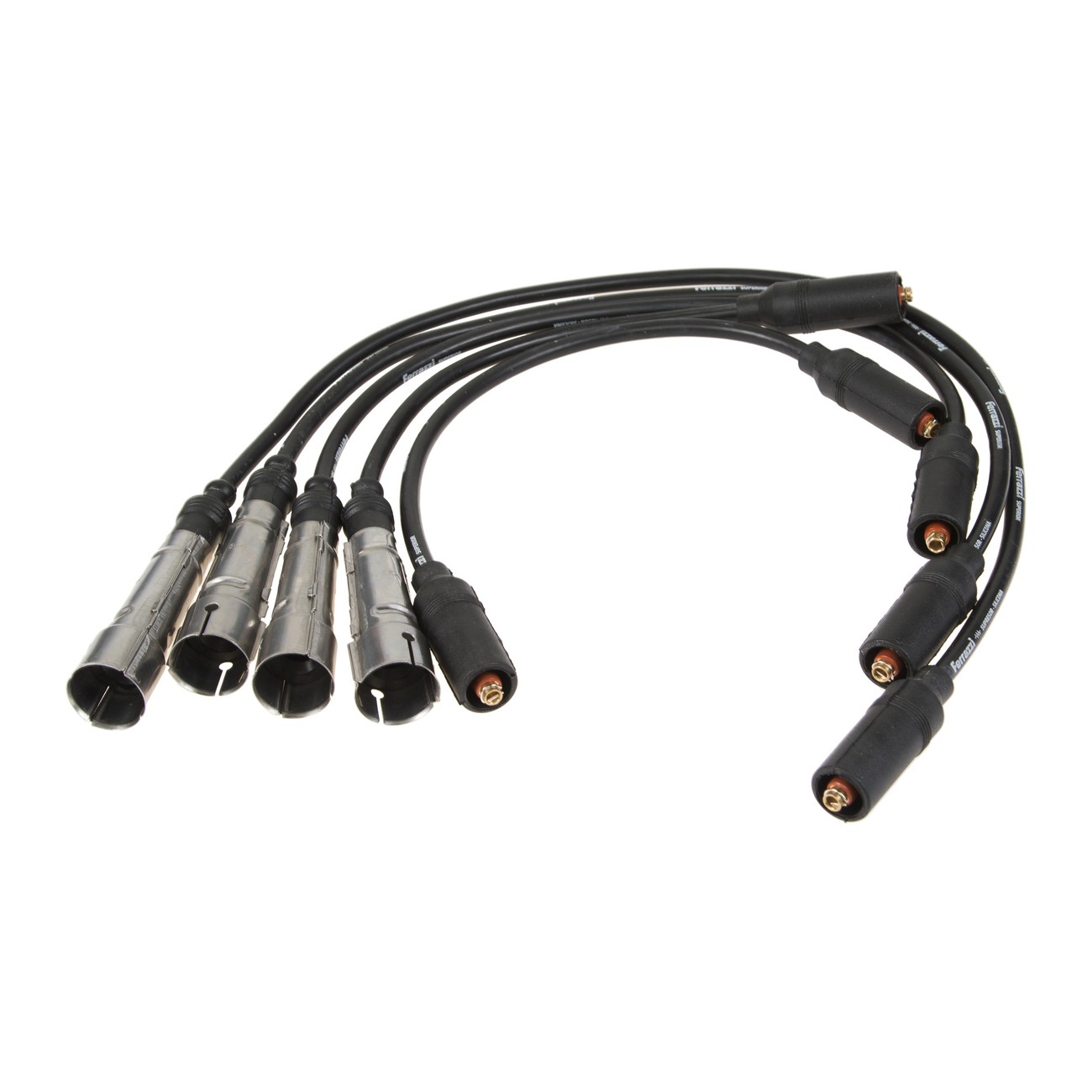 Juego Cables Bujia Ferrazzi Superior Silicona Volkswagen Gol 1.6 1.6 8v Gol Power 1.6 8v Saveiro 1.6 1.6 8v Negro