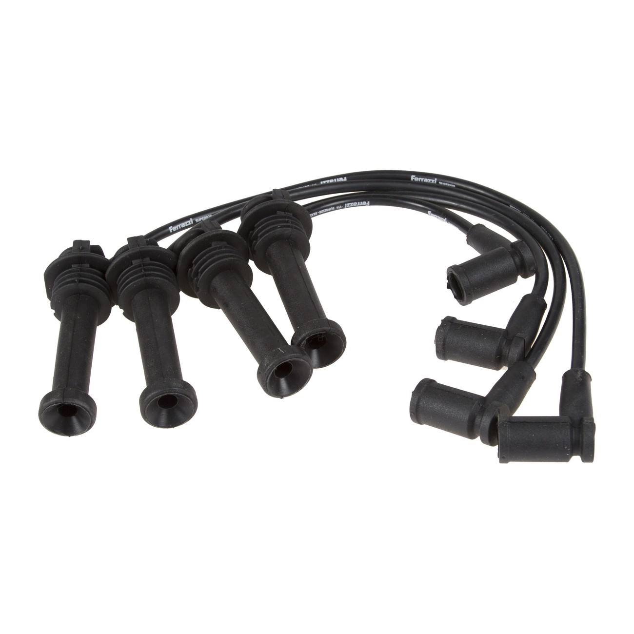 Juego Cables Bujia Ferrazzi Superior Silicona Ford Focus 1.8 16v Mondeo 1.8 Negro