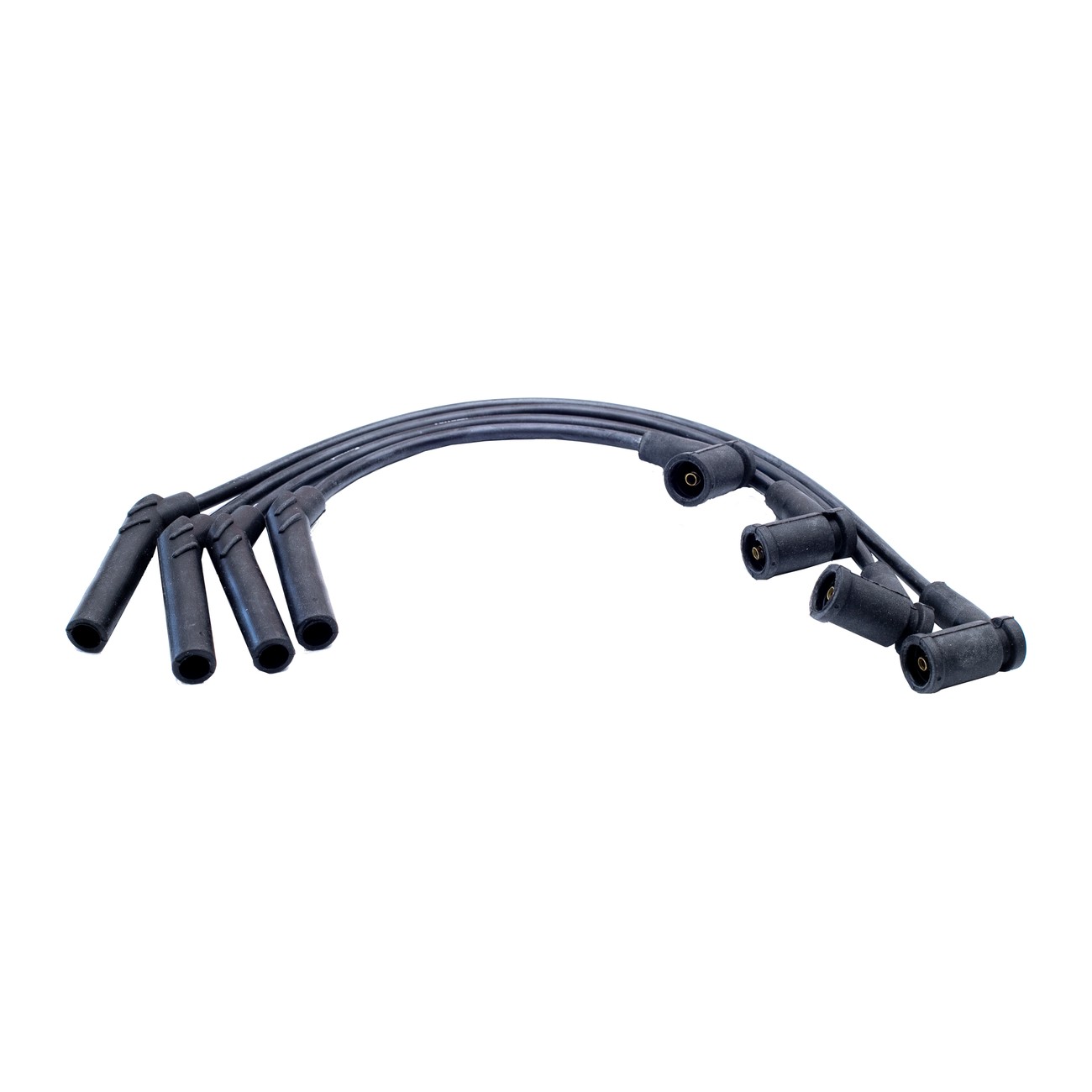 Juego Cables Bujia Ferrazzi Superior Silicona Ford Courier 1.6 8v Ecosport 1.6 8v Escort 1.6 8v Fiesta 1.6 8v Focus 1.6 8v Ka 1.0 Negro