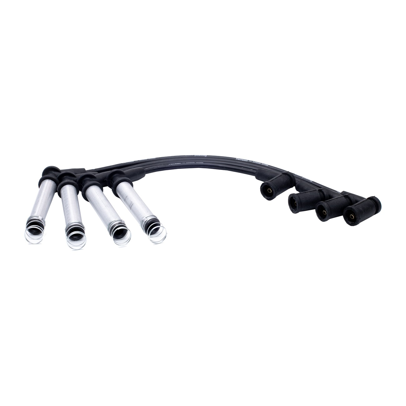 Juego Cables Bujia Ferrazzi Superior Silicona Ford Courier 1.6 8v Ecosport 1.6 8v Escort 1.6 8v Fiesta 1.6 8v Focus 1.6 8v Ka 1.0 Negro
