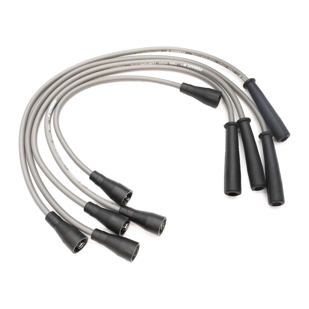 Juego Cables Bujia Ferrazzi Superior Silicona Fiat 1500 / 1600 1.5 Negro