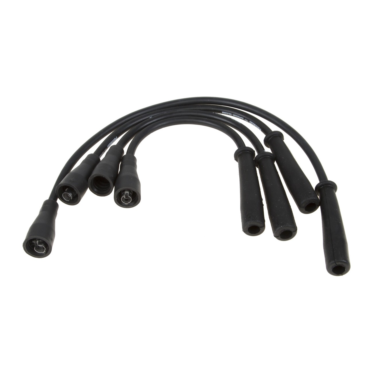 Juego Cables Bujia Ferrazzi Superior Silicona Fiat Duna 1.3 8v Fiorino 1.3 8v Palio 1.3 8v Siena 1.3 8v Uno 1.3 8v Negro