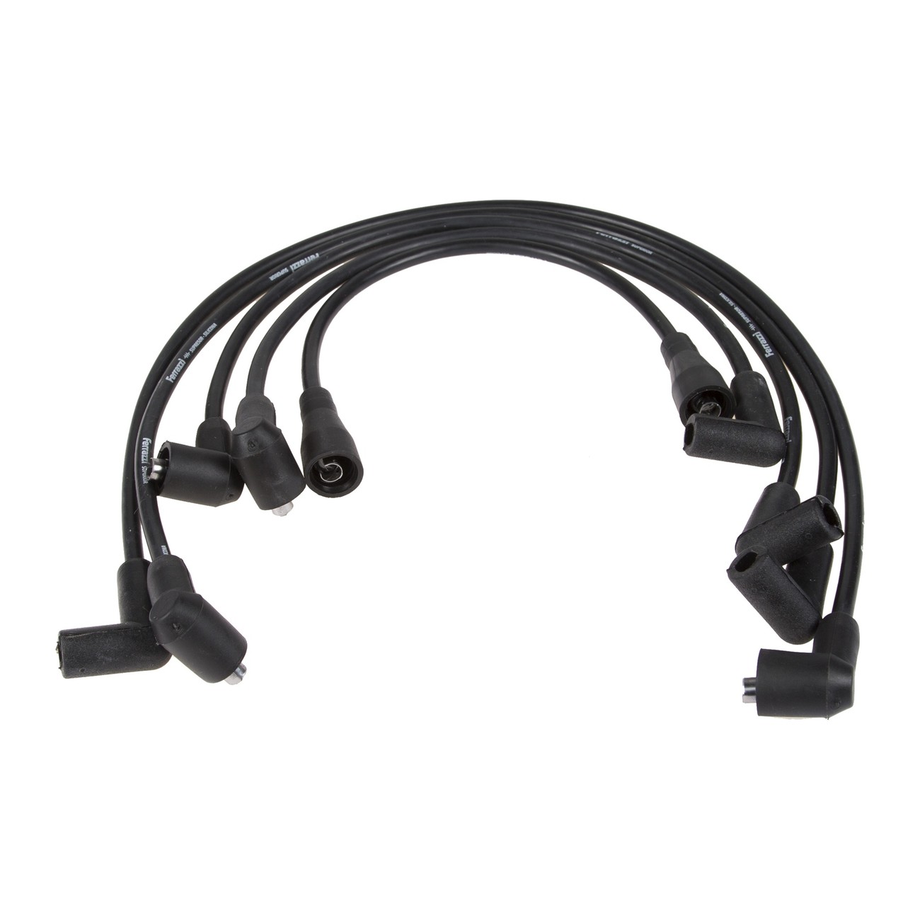 Juego Cables Bujia Ferrazzi Superior Silicona Fiat 147 Vivace / Spazio 1.4 8v Negro