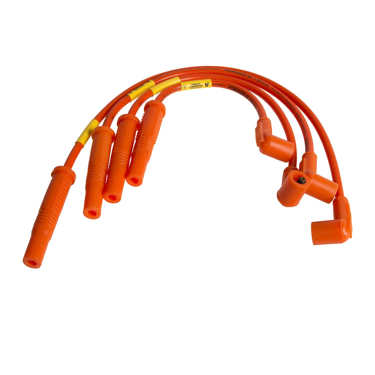 Juego Cables Bujia Ferrazzi Competicion 9mm Fiat Fiorino 1.3 8v Idea 1.4 8v Palio 1.4 8v Punto 1.4 8v Siena 1.4 8v Strada 1.4 8v Uno 1.3 8v Naranja