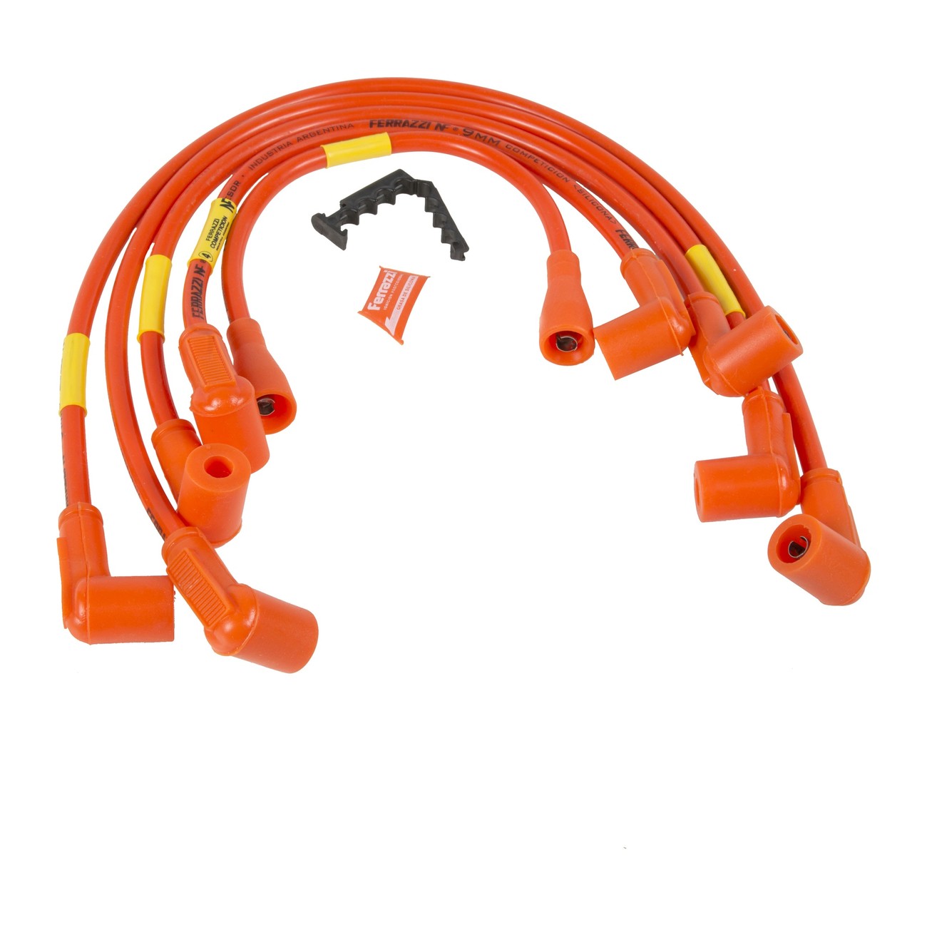 Juego Cables Bujia Ferrazzi Competicion 9mm Fiat 147 Vivace / Spazio 1.4 8v Naranja
