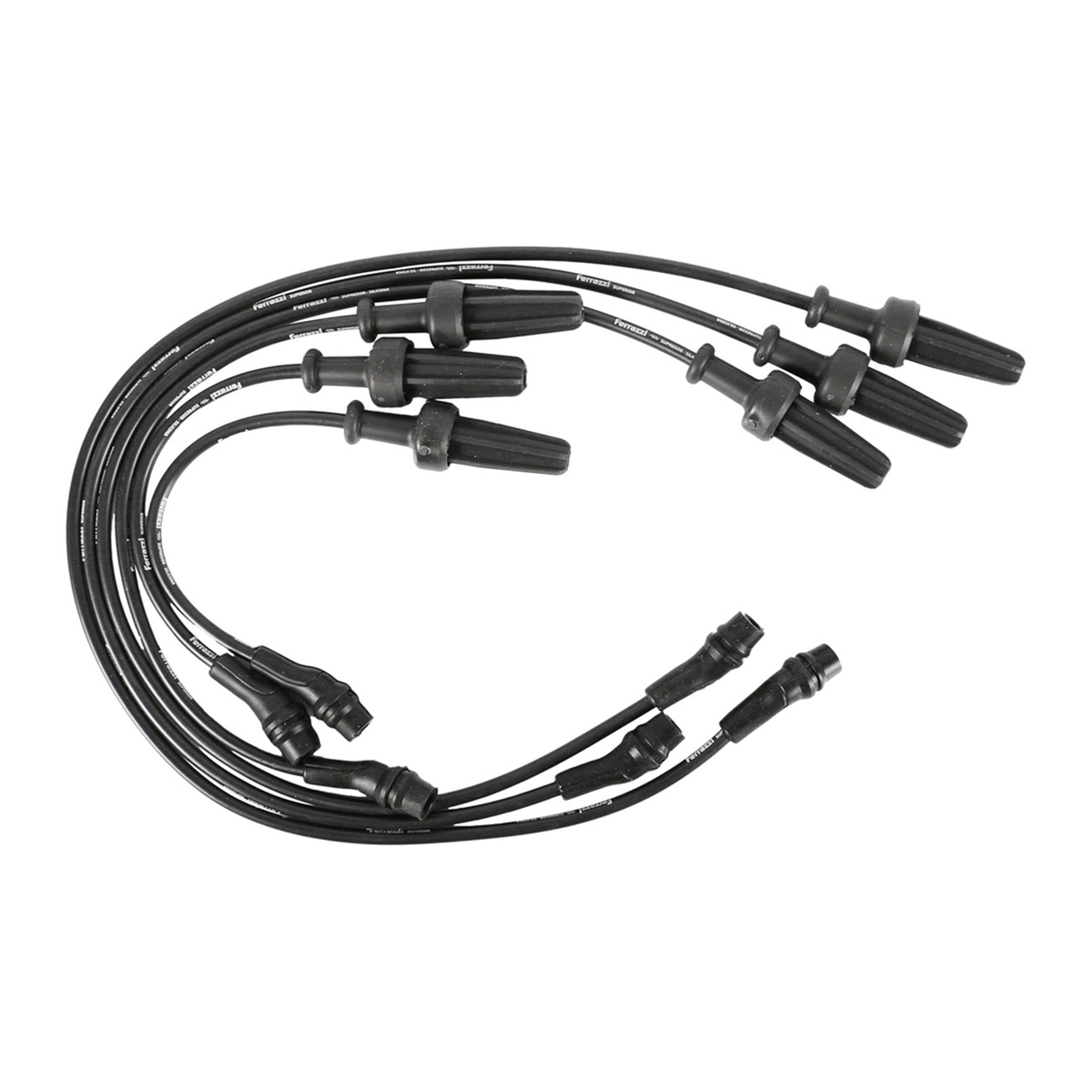 Juego Cables Bujia Ferrazzi Superior Silicona Renault Safrane 2.5 Negro