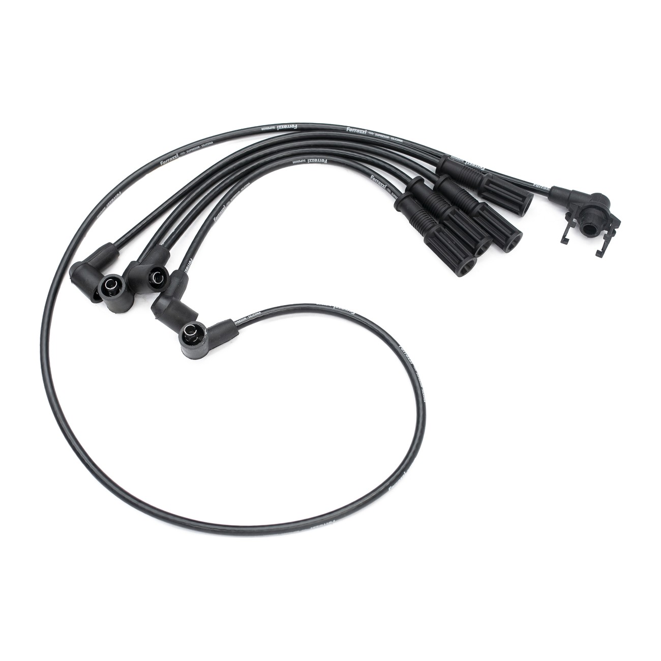 Juego Cables Bujia Ferrazzi Superior Silicona Renault 19 1.6 8v 9 1.4 Negro