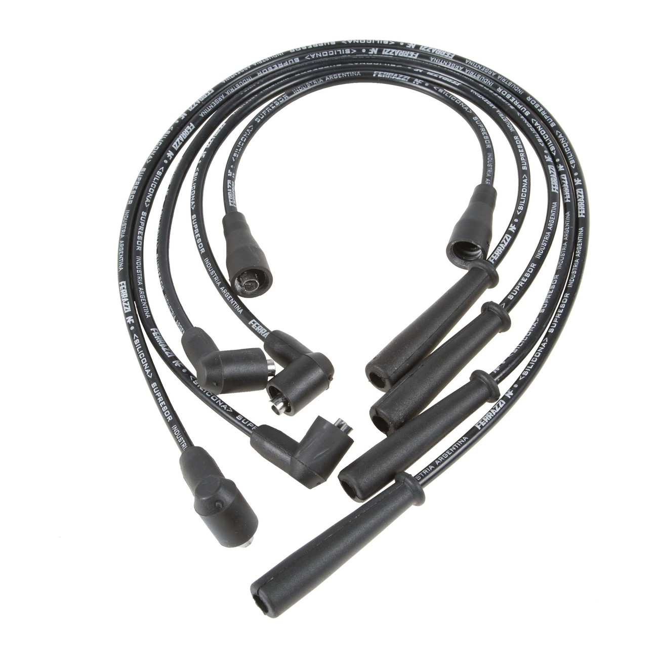 Juego Cables Bujia Ferrazzi Superior Silicona Lada Samara 1.3 Negro