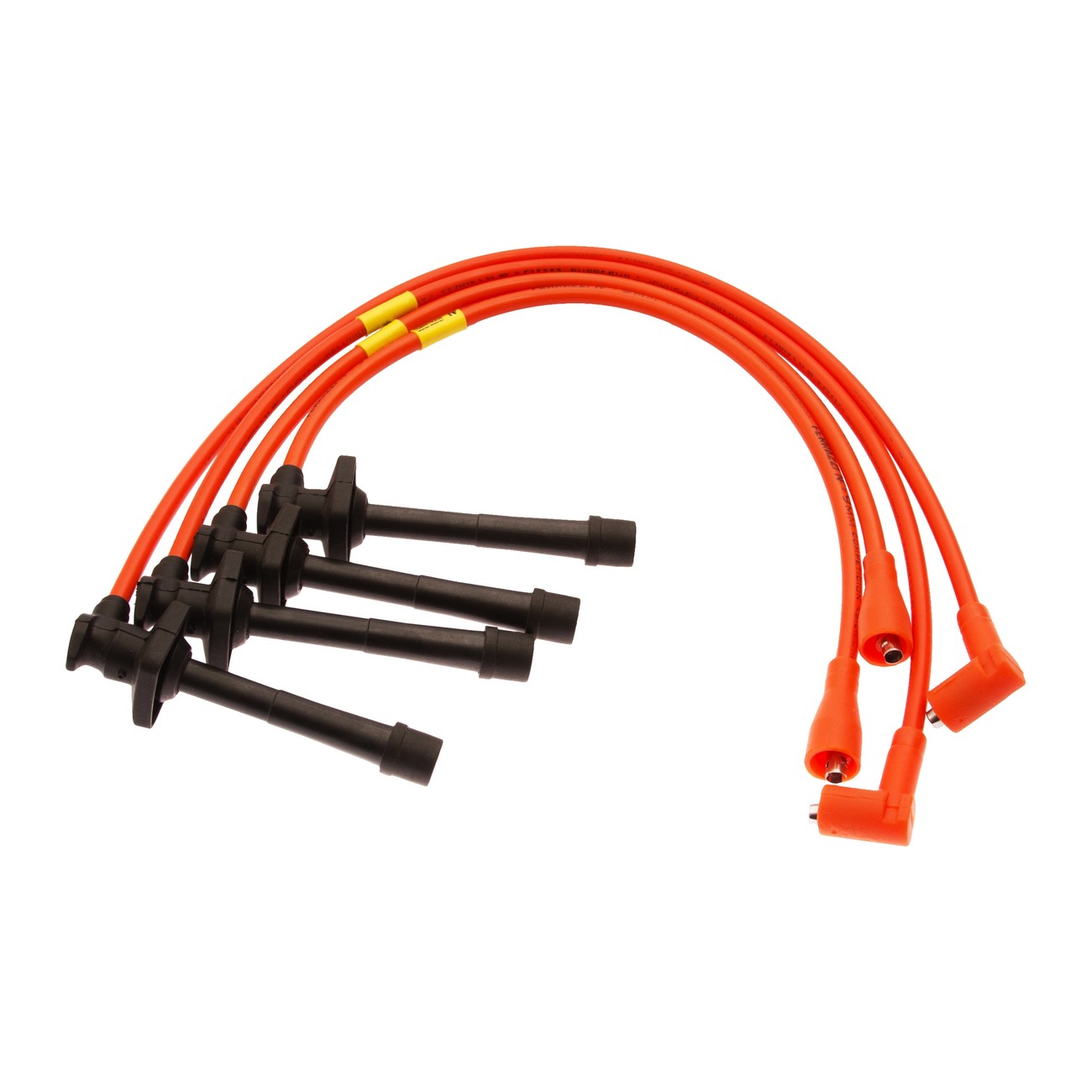 Juego Cables Bujia Ferrazzi Competicion 9mm Mazda 626 2.0 16v Mx6 2.0 16v Naranja