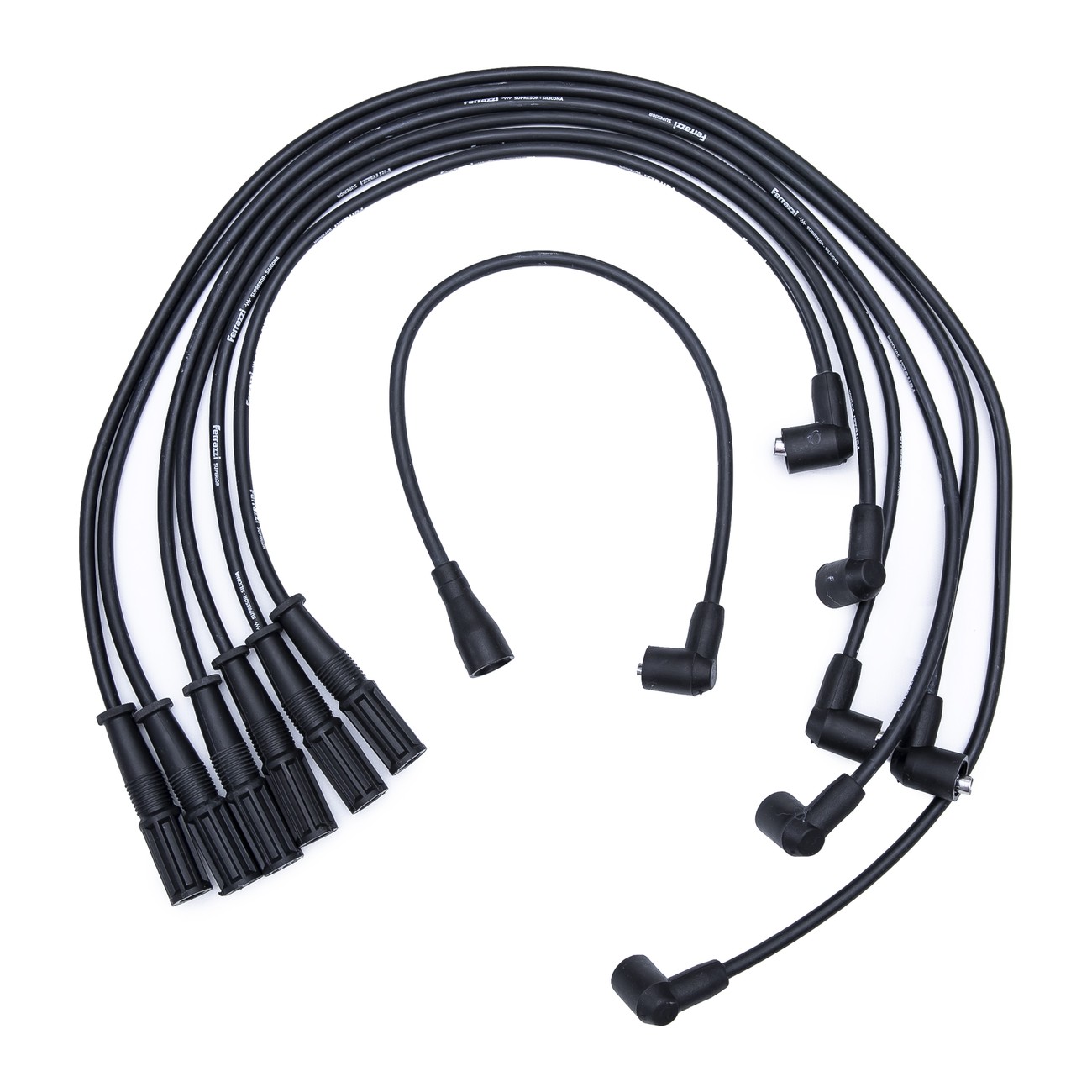 Juego Cables Bujia Ferrazzi Superior Silicona Nissan Patrol 4.2 Negro