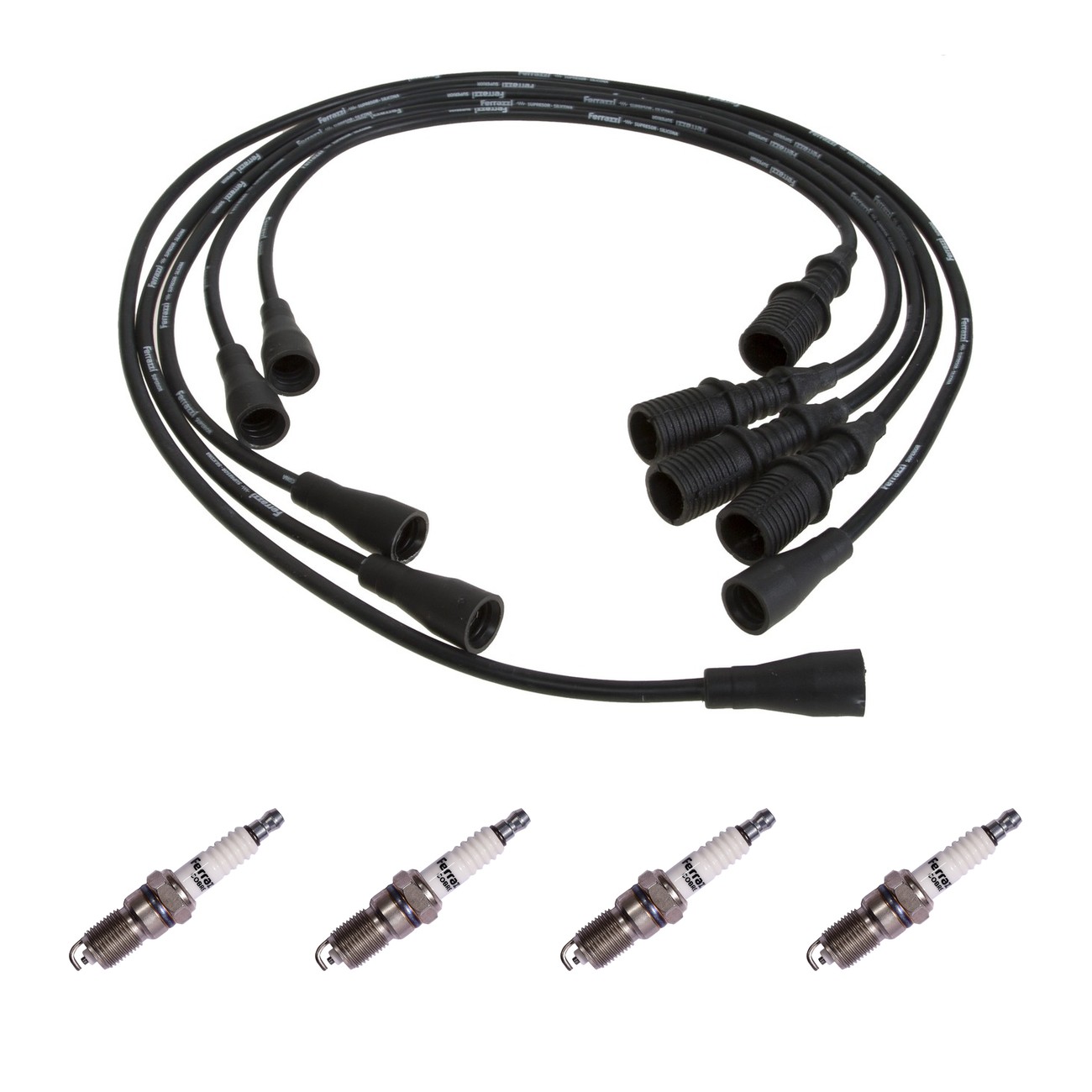 Kit Cables Y Bujias Ferrazzi Basic Renault Trafic 2.0 Negro