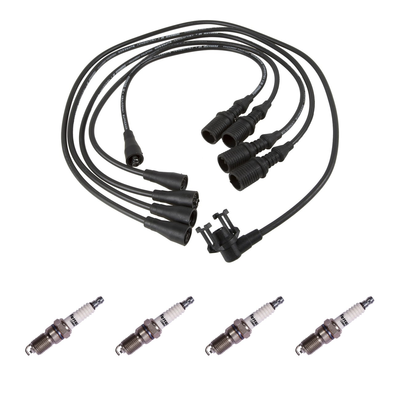 Kit Cables Y Bujias Ferrazzi Basic Renault Trafic 2.0 Negro