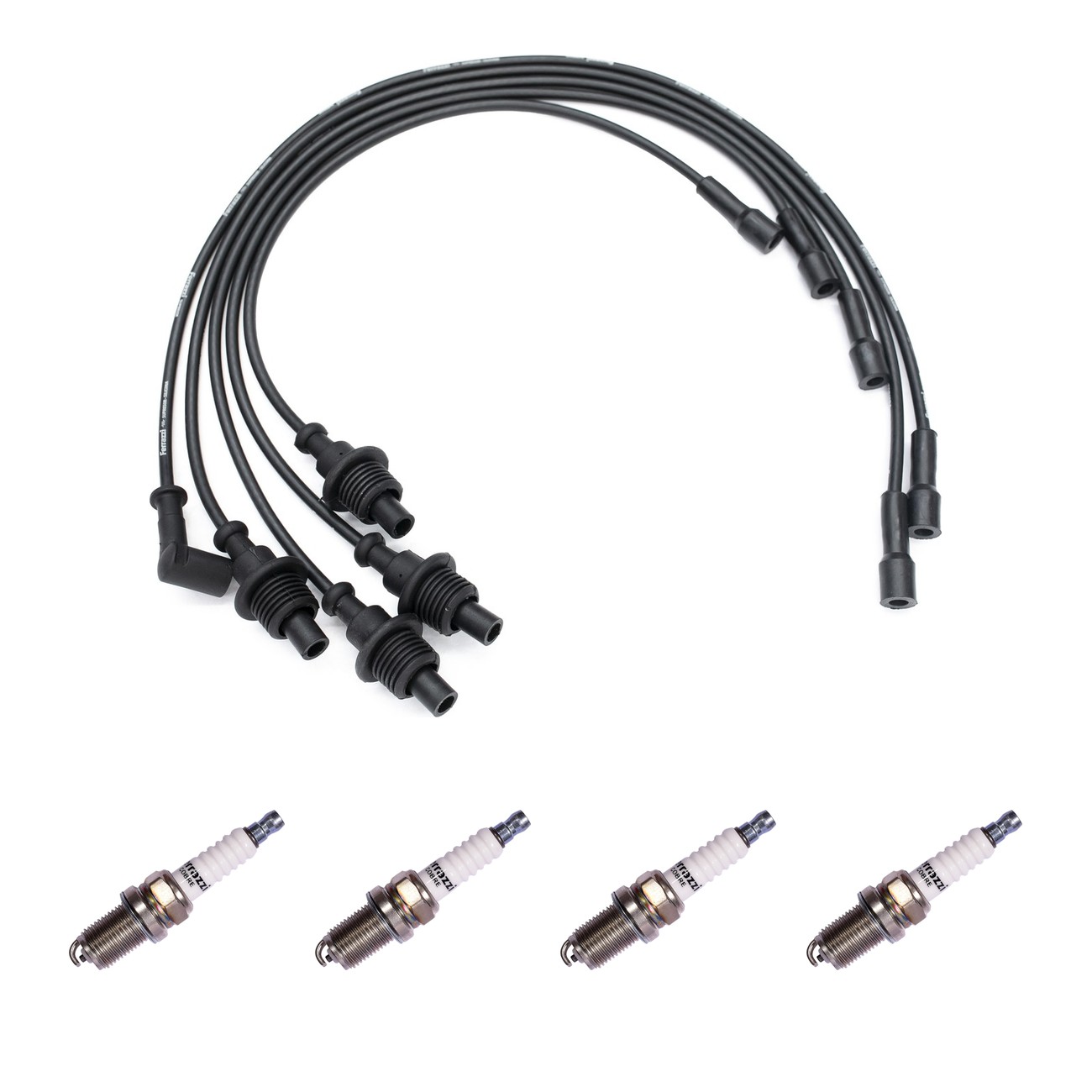 Kit Cables Y Bujias Ferrazzi Basic Peugeot 205 1.9 8v Negro