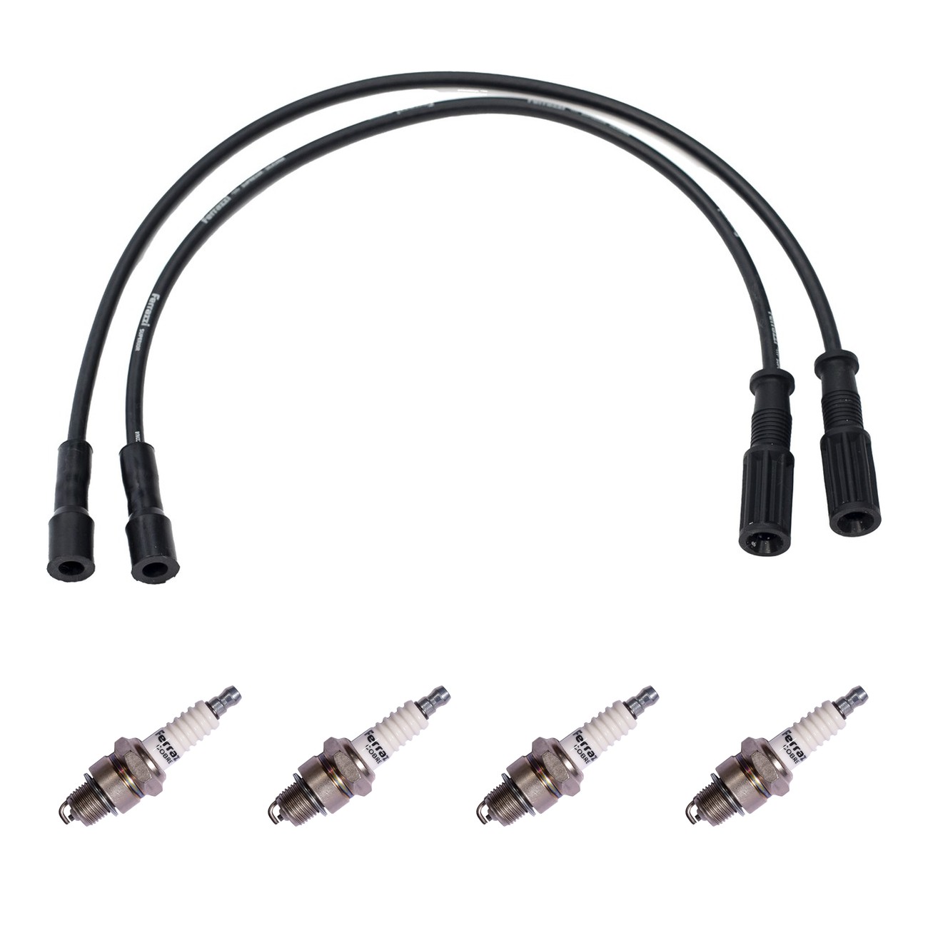 Kit Cables Y Bujias Ferrazzi Superior Citroen 2 Cv 0.4 3 Cv 0.6 Ami 8 0.6 Negro