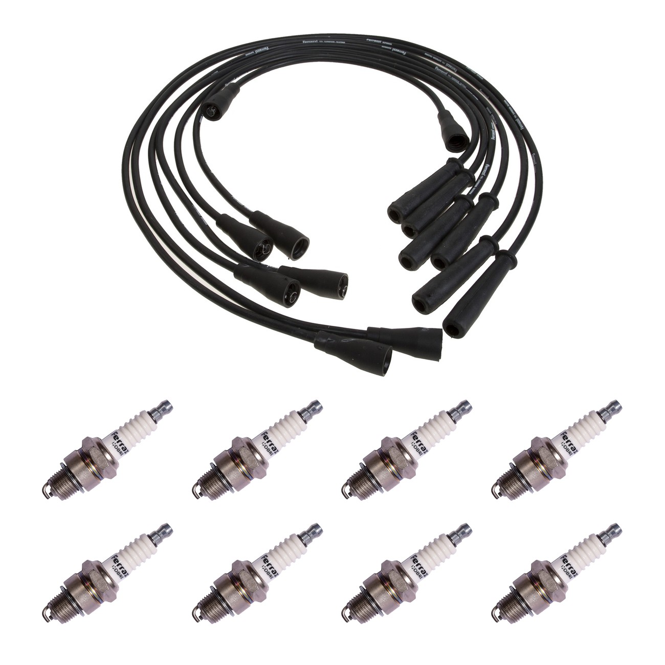 Kit Cables Y Bujias Ferrazzi Superior Renault Torino 3.0 Negro