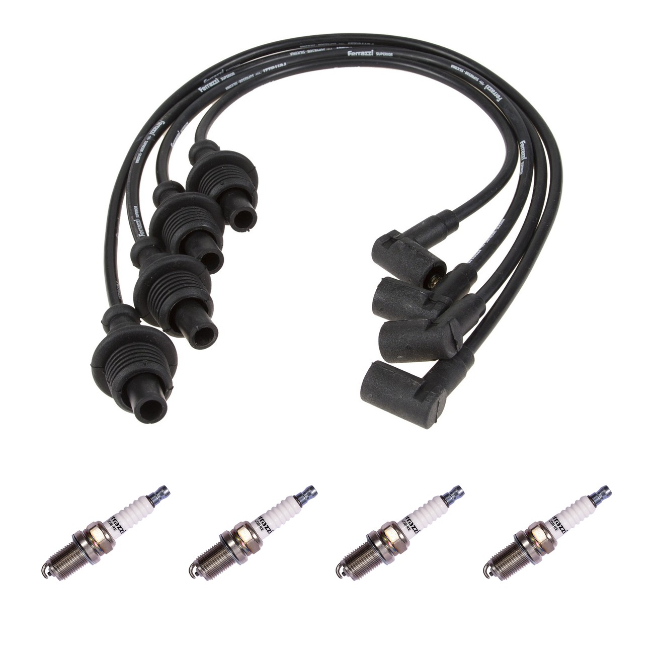 Kit Cables Y Bujias Ferrazzi Superior Citroen Zx 1.8 Negro