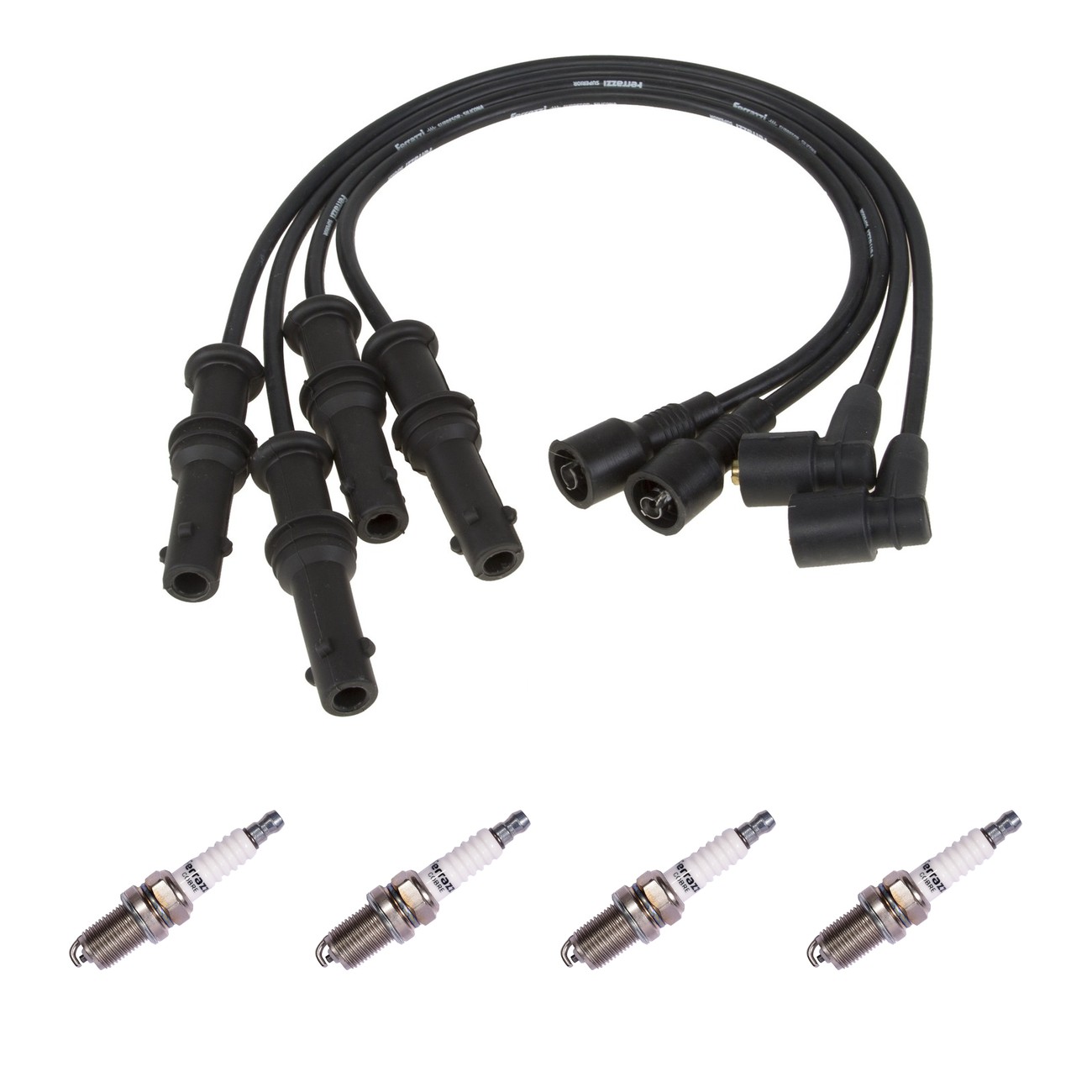 Kit Cables Y Bujias Ferrazzi Superior Subaru Impreza 1.6 Legacy 2.0 Negro