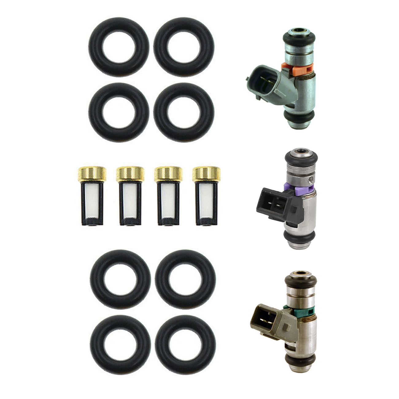 Kits De Filtros Y Orings Inyector Fiat Siena Motor Fire