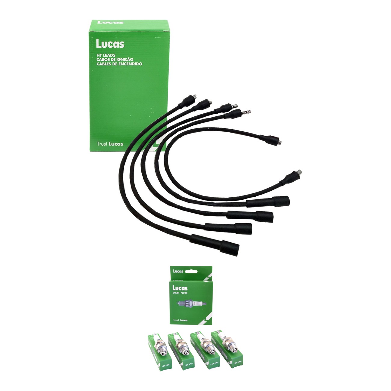 Kit Cables Y Bujias Lucas Silicona Renault 12 1.4 1.6