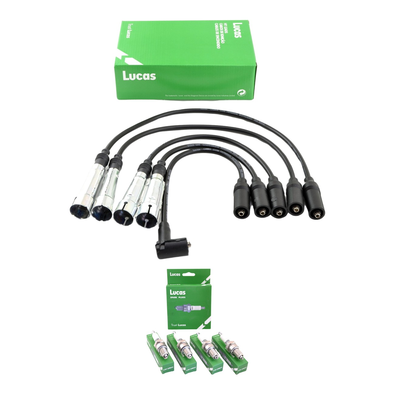 Kit Cables Y Bujias Lucas Silicona Ford Galaxy 1.8