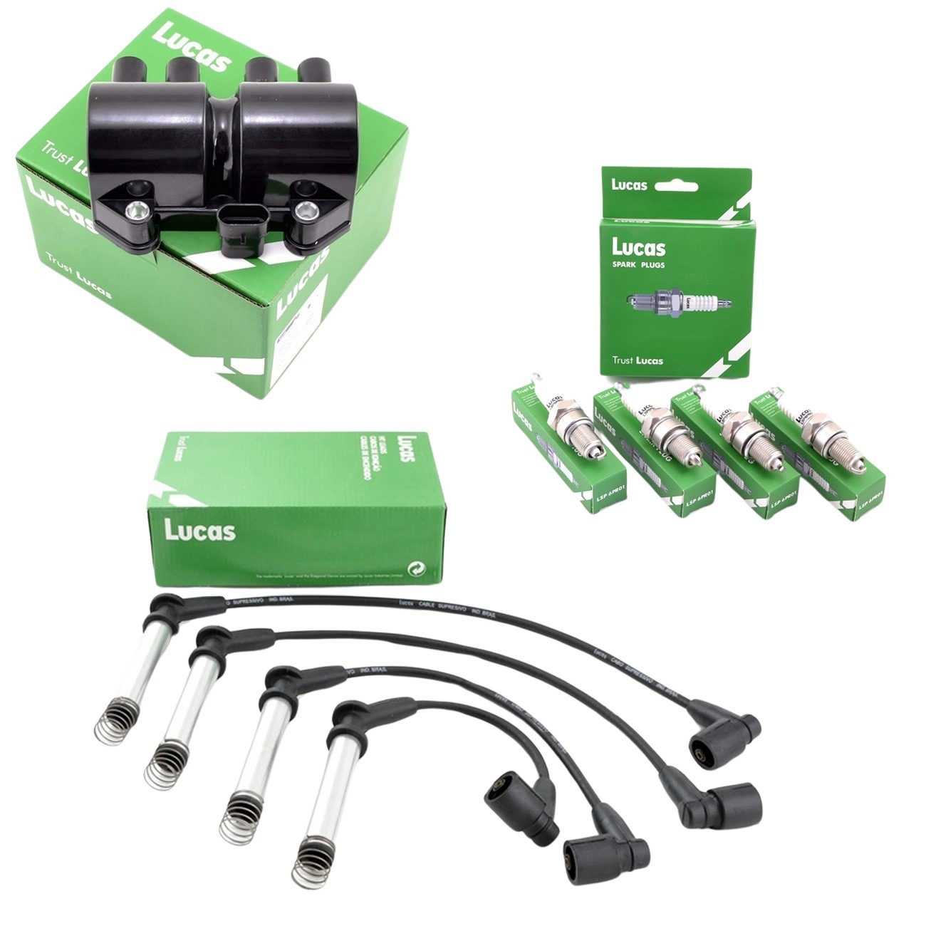 Kit Bobina Cables Y Bujias Lucas Chevrolet Corsa 1.4 8v Corsa Classic 1.4 8v 1.6 8v