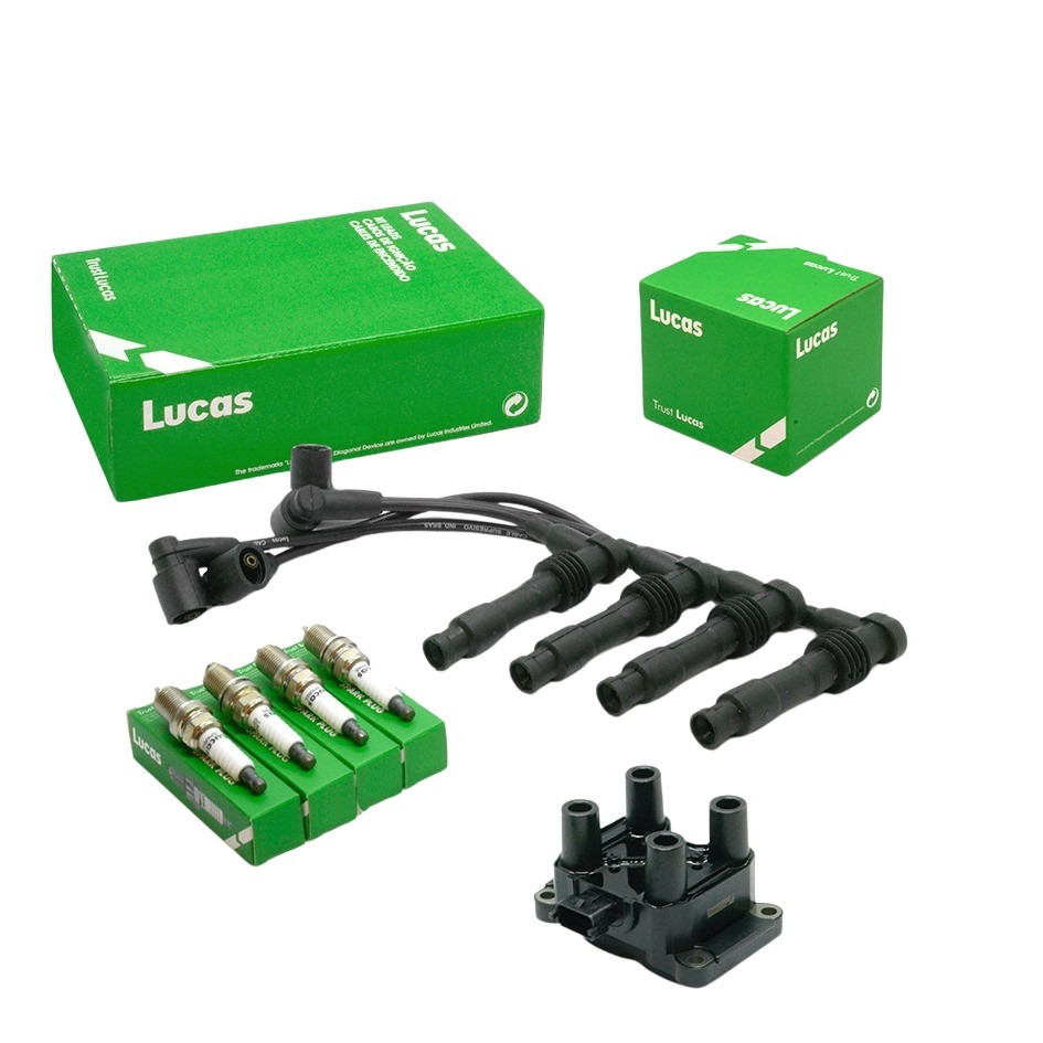 Kit Bobina Cables Y Bujias Lucas Chevrolet Vectra 2.0 16v 2.4 16v Zafira 2.0 16v