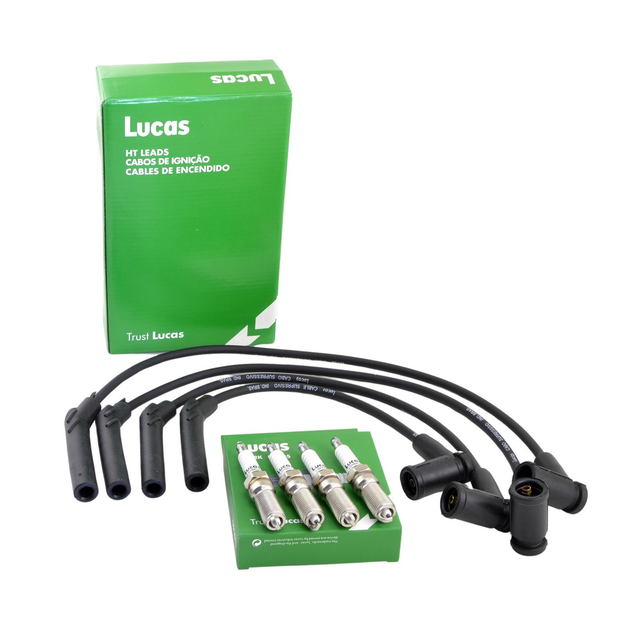 Kit Cables Bujia Y 4 Bujias Ford Focus Ecosport Courier Ka 1.0 1.6 Zetec Rocam