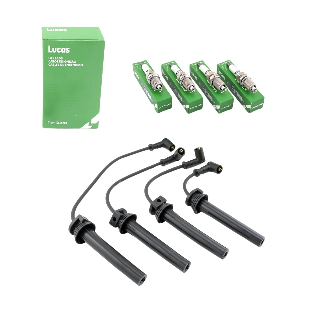 Kit Cables+bujias Lucas Fiat Palio Siena 1.6 16v Etorq 12 15