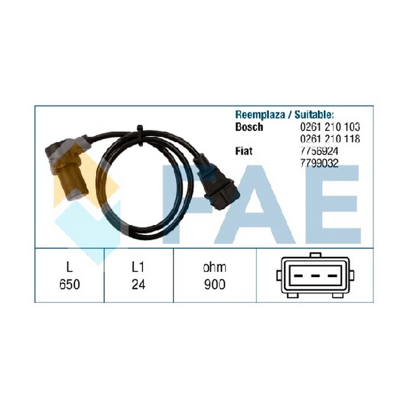 Sensor Rpm Fae Fiat Tempra Tipo 1.4i 1.6i