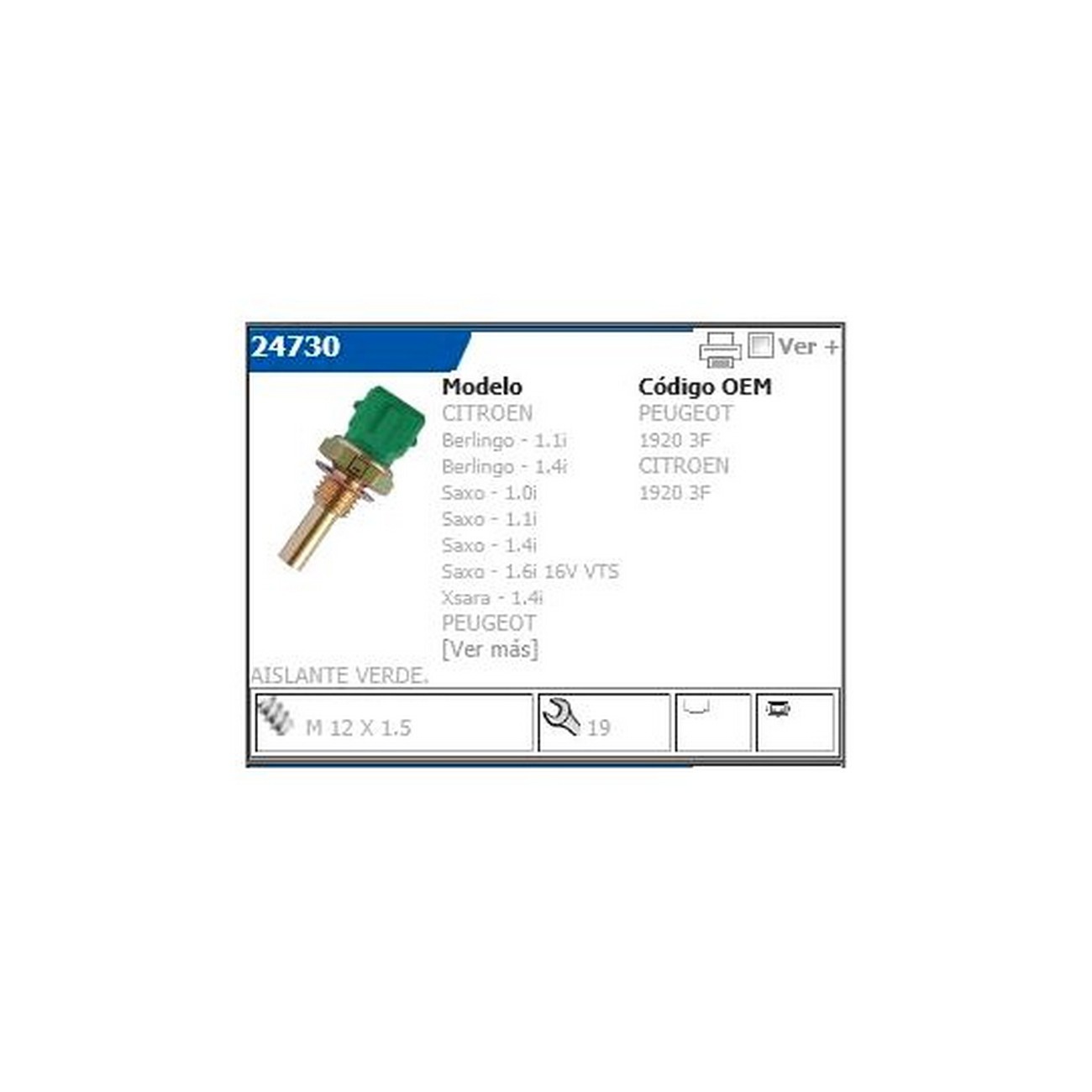 Sensor Temperatura De Agua Bmw 5 (e39) 525 Tds