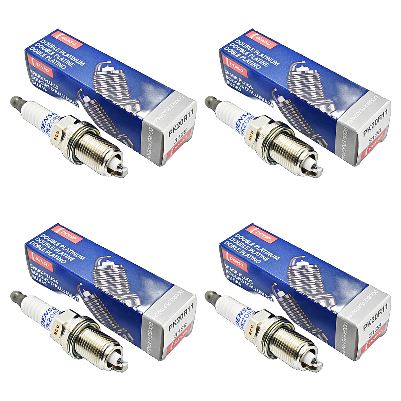 Kit Bujias Denso Doble Platino Toyota Camry 2.2 Celica 2.0 16v 2.2 Celica Descapotable 2.0 2.0 16v Corolla 1.6 Corolla Levin 1.6