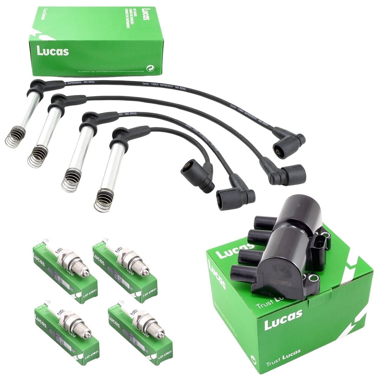 Kit Bobina Cable Bujia Chevrolet Corsa Suzuki Fun 1.4 1.6