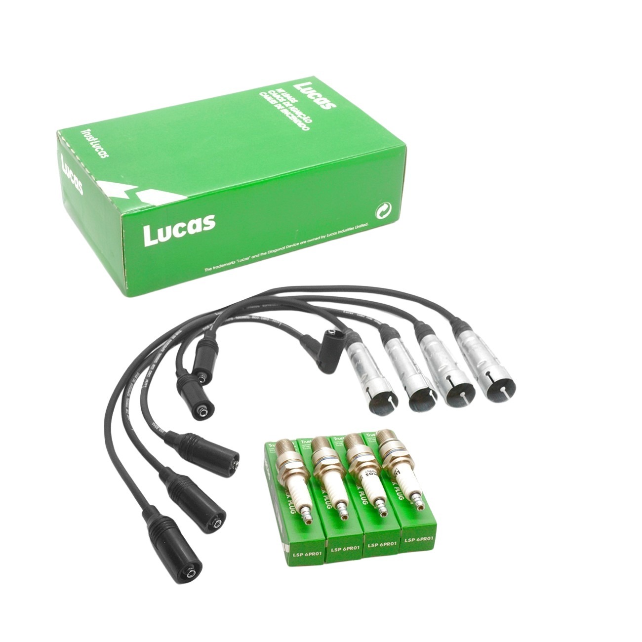 Kit Cables Y Bujias Vw Gol Polo Santana Saveiro 1.6 1.8 2.0