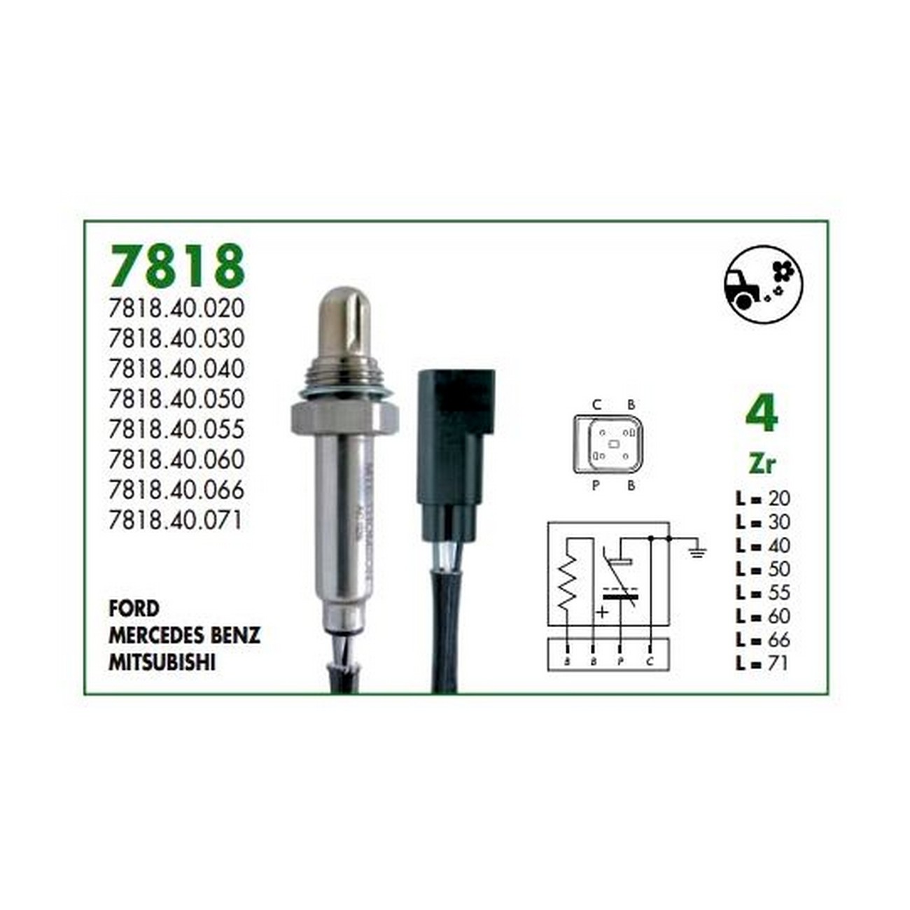 Sonda Lambda Thomson Ford Fiesta 1.3 Espa¿ol