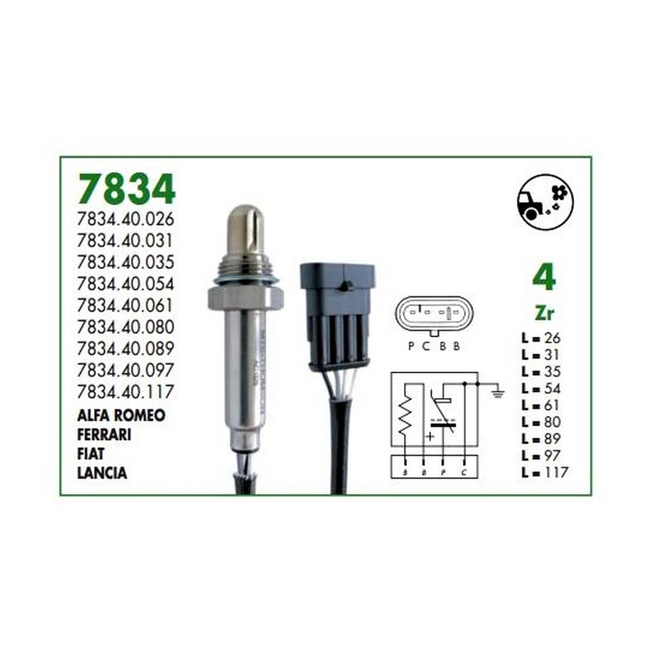 Sonda Lambda Thomson Fiat Uno Palio 1.3 Fire 8v Bosch