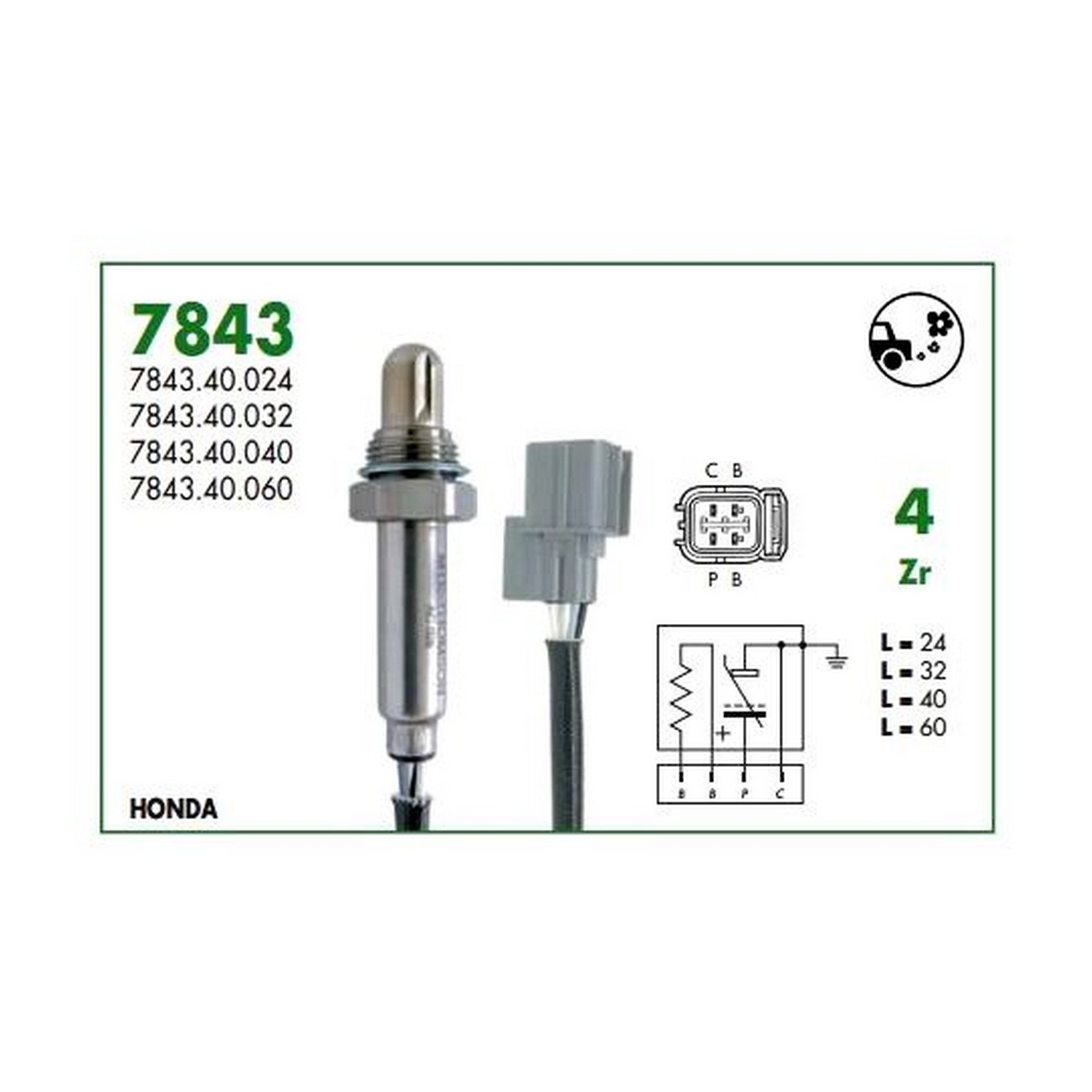 Sonda Lambda Thomson Honda Civic Accord Prelude