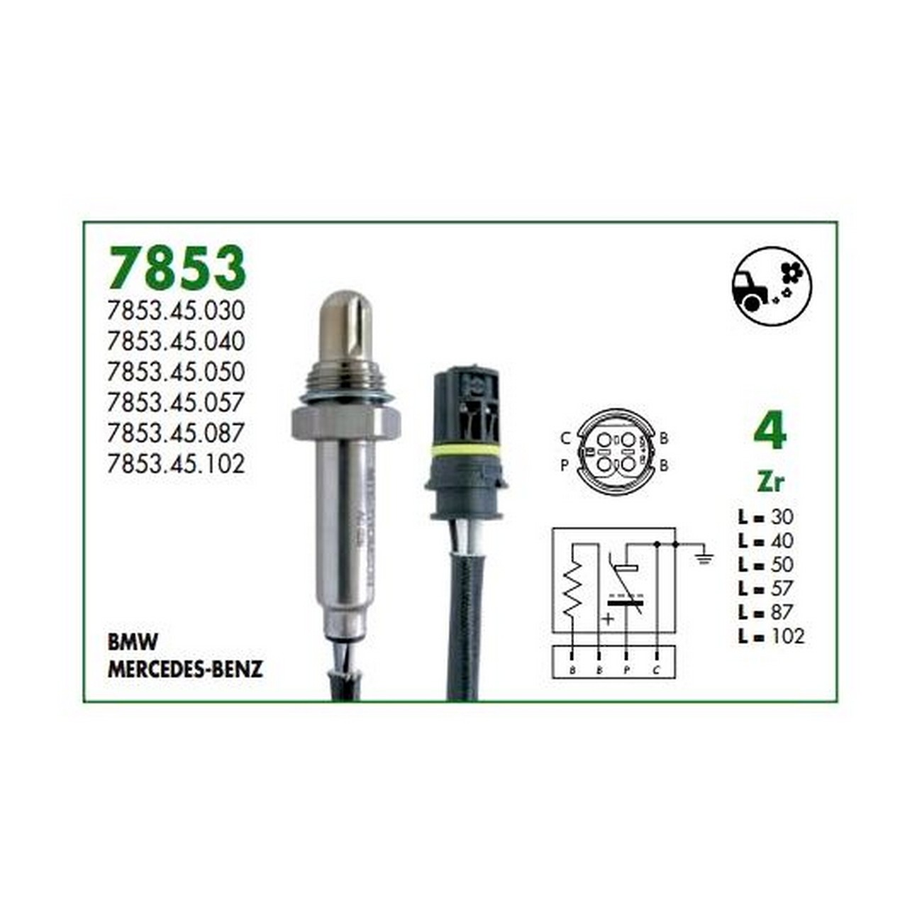 Sonda Lambda Thomson Mercedes Benz C180 C200 93 A 01