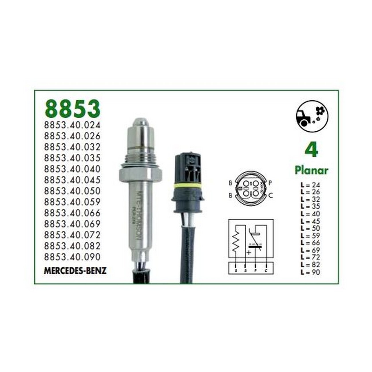 Sonda Lambda Thomson Mercedes Benz E240 E500 Kompresor