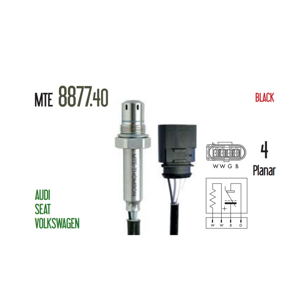 Sonda Lambda Thomson Volkswagen Crossfox Fox Golf 4