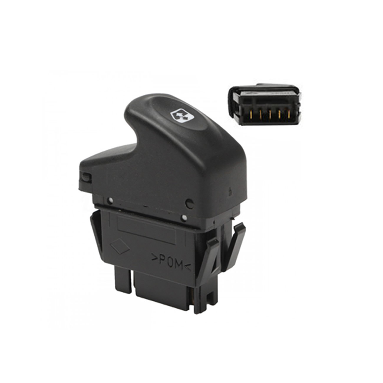 Tecla Alza Cristal Renault Kangoo 6pin Derecha Gris Oscuro