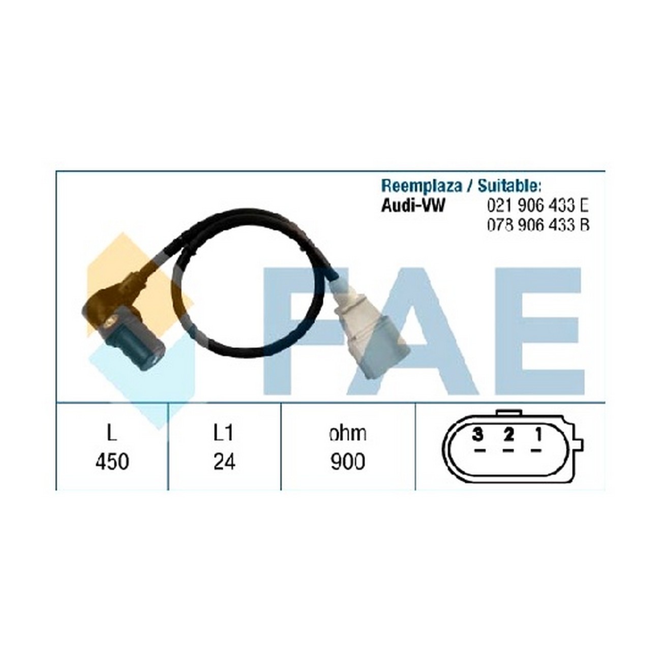 Sensor Rpm Fae Volkswagen Passat Golf Audi A3 3.2 V6