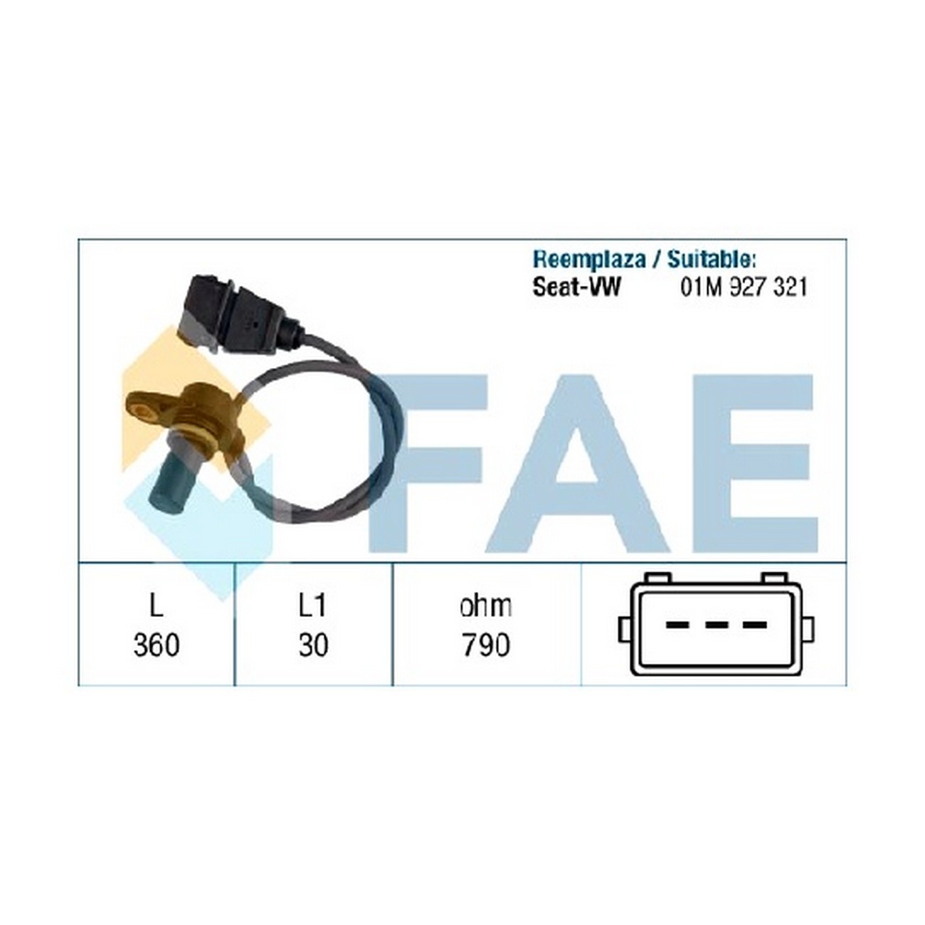 Sensor Rpm Fae Audi A3 Volkswagen Bora 2.0 I Golf 4 1.6i