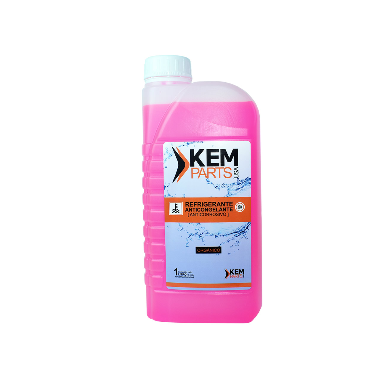 Liquido Refrigerante Organico Rosa 1l Conecentrado