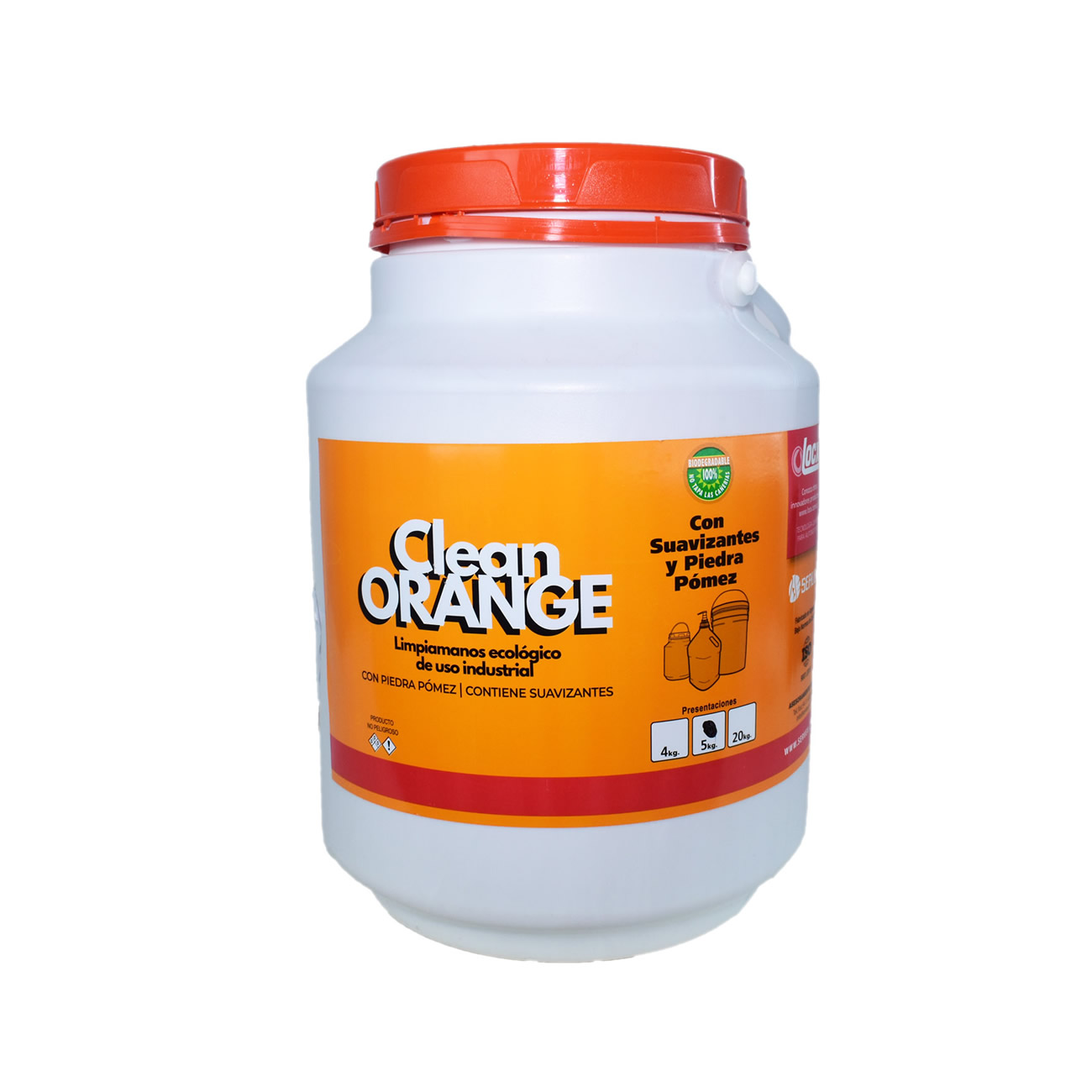 Crema Con Pomez Limpiamanos Clean Orange 5 Kg Locx
